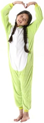 Animal Onesie Pajamas for Kids, Soft Flannel Halloween Cosplay Costume for Boys Girls