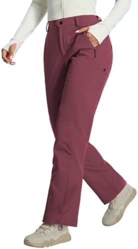 baleaf Women’s Winter Softshell Pants Fleece Lined Snow Pants