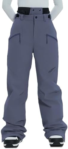 Womens Mens Ski Pants 3L Snowboard Snow Pants Insulated