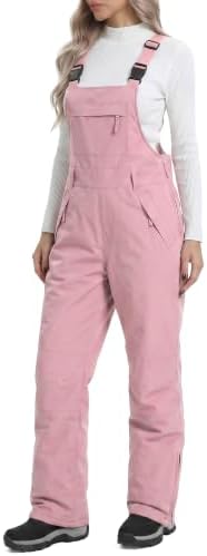 DAFENGEA Women's Ski Snow Bibs Adjustable Straps Overalls