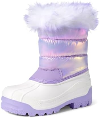 DREAM PAIRS Girls Snow Waterproof Winter Boots