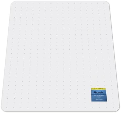 Azadx Heavy Duty Office Chair Mat for Carpet 45" x 53" Hard Material Large