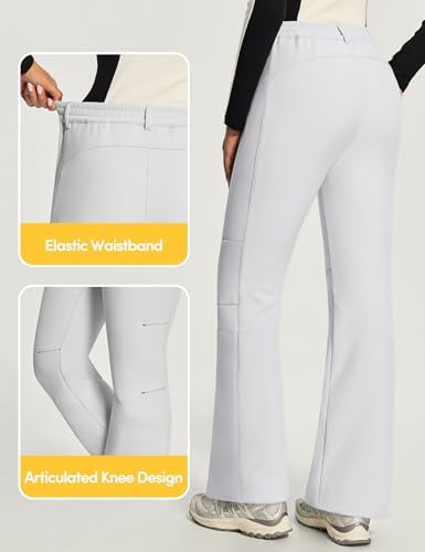 IUGA Snow Ski Pants Womens Waterproof Softshell Fleece Insulated Outdoor
