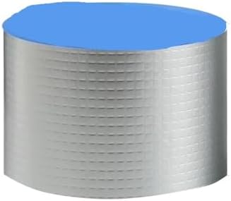 Waterproof Tape Butyl Tape Aluminum Foil Tape Butyl Tape Aluminum Foil Butyl Rubber Tape High Temperature Super Resistant god kvalitet Self Adhesive Wall Crack Roof Pipe Repair(5cm X 10 Meter)