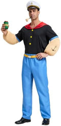 Cartoon Sailor Costume for Men, 7Pcs Deluxe Halloween Outfit Full Set