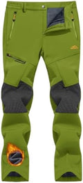TACVASEN Men's Winter Snow Ski Pants Fleece Lined Waterproof Hiking Work