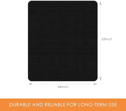 Kuyal Chair mat for Hardwood Floor, 46 x 53 inches Rectangle Floor Mats