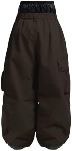 GSOU SNOW Women Men Baggy Snowboard Pants Ski Snow Pants Waterproof