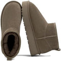OXSTAR Winter Snow Boots for Women Cozy Plush Line Suede Boot