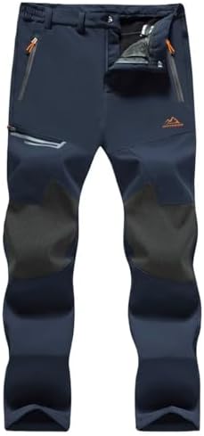 MAGCOMSEN Men's Snow Ski Winter Pants Waterproof Hiking Fleece Lined Pants