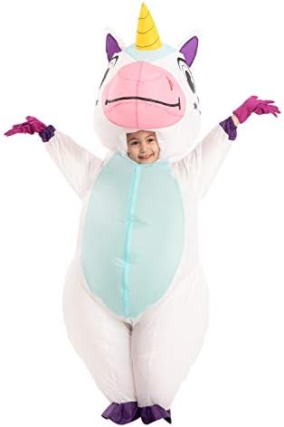 Spooktacular Creations Halloween Kids Inflatable Costume, Full Body Unicorn Blow Up Costume, Unicorn Costumes for Parties