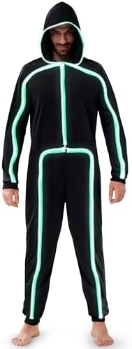 Spooktacular Creations Halloween Costume Adult Glow in the Dark Costume Men