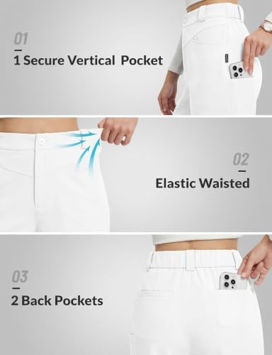 baleaf Womens Fleece Lined Pants with 5 Pockets Thermal Cold Gear