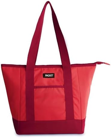 PackIt Built with ECOFREEZE Technology, Reusable, Foldable, Zip Closure, with Shoulder Straps for Easy Carrying