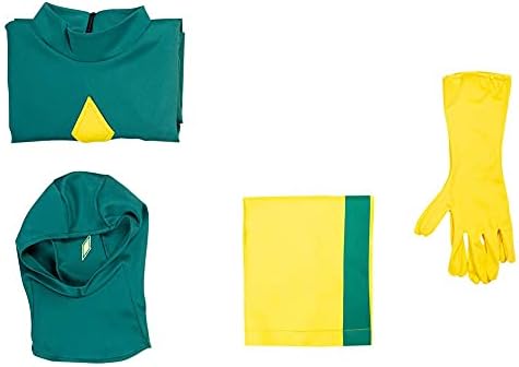 5Pcs Vision Costume Adults Jumpsuit with Cloak Shorts Gloves Outfits Accessories for Mens Halloween Cosplay
