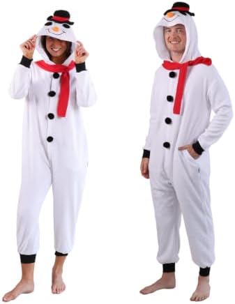 Funziez! Slim Fit Adult Onesie - Animal Costume - Plush Unisex Halloween One Piece Cosplay Suit for Women and Men