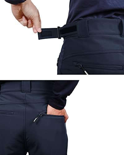 Outdoor Ventures Men's Fleece Lined Ski Snow Pants Waterproof Insulated