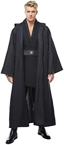 Cosplaysky Men's Tunic Cosplay Costume Halloween Robe Hooded Uniform
