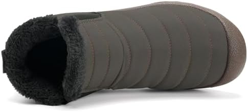 Eagsouni Womens Mens Snow Boots Winter Slip On Shoes