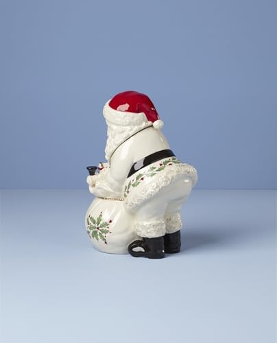 Lenox Holiday Serveware Collection, Porcelain Tableware & Entertaining Pieces, Treat Jar