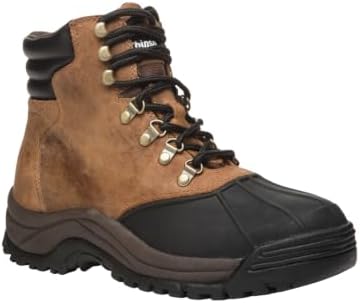 Propet Mens Blizzard Mid Round Toe Snow Casual Boots Ankle - Black