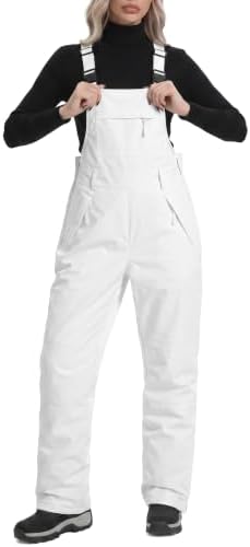 DAFENGEA Women's Ski Snow Bibs Adjustable Straps Overalls
