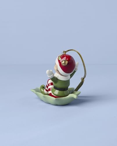Lenox Christmas Elf Sleigh Ride Ornament