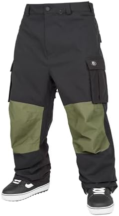 Volcom Men's Nwrk Baggy Snowboard Pant – 10k Waterproof Breathable 2-layer