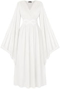 Scarlet Darkness Women's Renaissance Costume V Neck Medieval Fairy Dresses