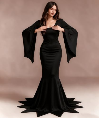 Halloween Gothic Mermaid Dress for Women Witch Vampire Costume