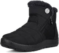 Eagsouni Snow Boots for Women Winter Waterproof Warm Zip Ankle Boots