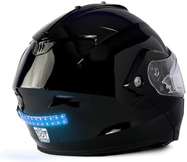 BITEHARDER Snowmobile Helmet Safety Light, Blue