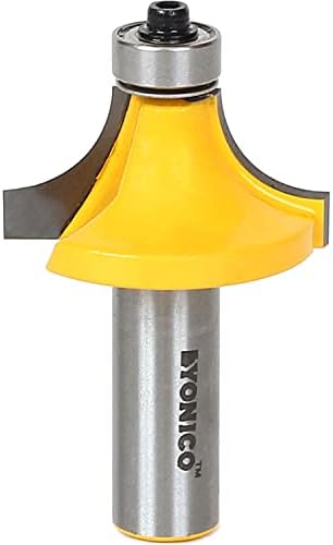 YONICO 13166 1/2-Inch Radius 1/2-Inch Cutting Depth Round Over Edge Forming Router Bit 1/2-Inch Shank