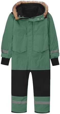 YRAETENM Snow Suit for Kids Boys Girls One Piece Snowsuit Girls and Boys Waterproof Insulated Winter Jumpsuit Coveralls