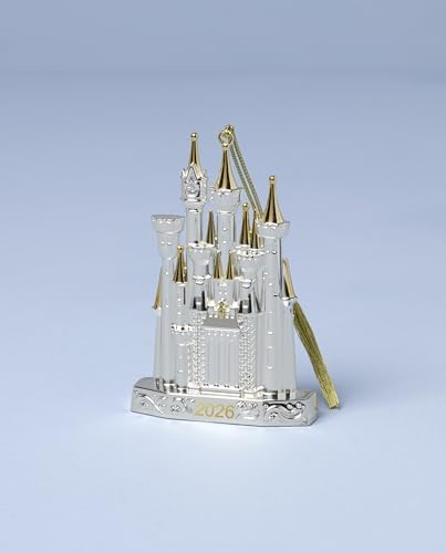 Lenox 2026 Disney Castle Silverplate Ornament