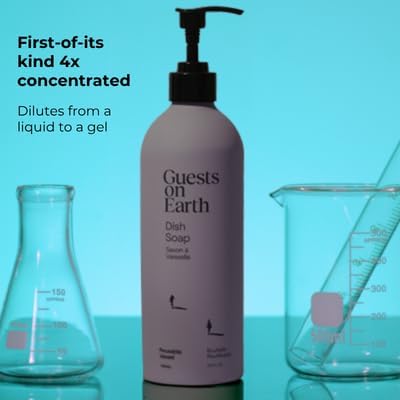 Dish Soap Bulk Refill Concentrate, Citrus Oasis Scent, Plant Based Dish Soap, Makes 5 Bottles, Grease Fighting Dishwashing Liquid with Essential Oils