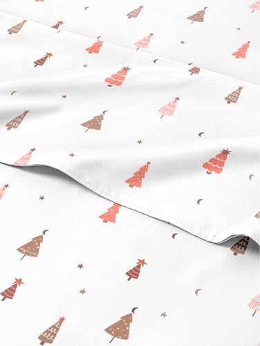 Christmas Sheet Set, Enchanted Pines, Holiday Xmas Bedding Set - King Size