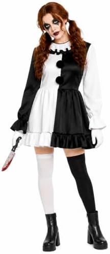 Clown Costume for Women, Clown Dress Set for Halloween