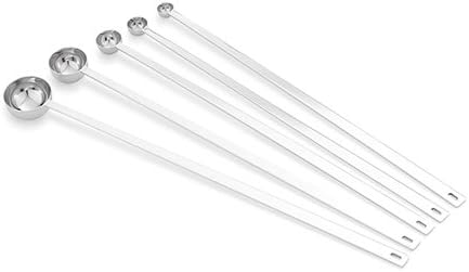 Vollrath S/S 5-Piece Long Handle Measuring Spoon Set, Silver