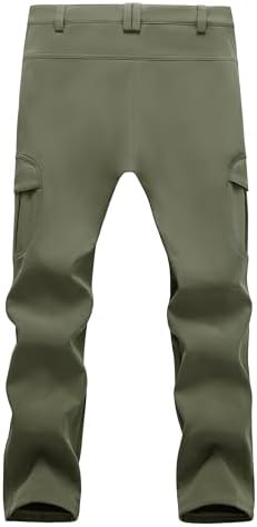 MAGCOMSEN Snow Pants for Men Fleece Lined Softshell Winter Men's Ski Pants