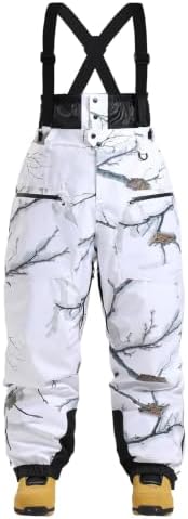 Mens Womens Baggy Snowboard Bibs Waterproof Insulated Ski Pants