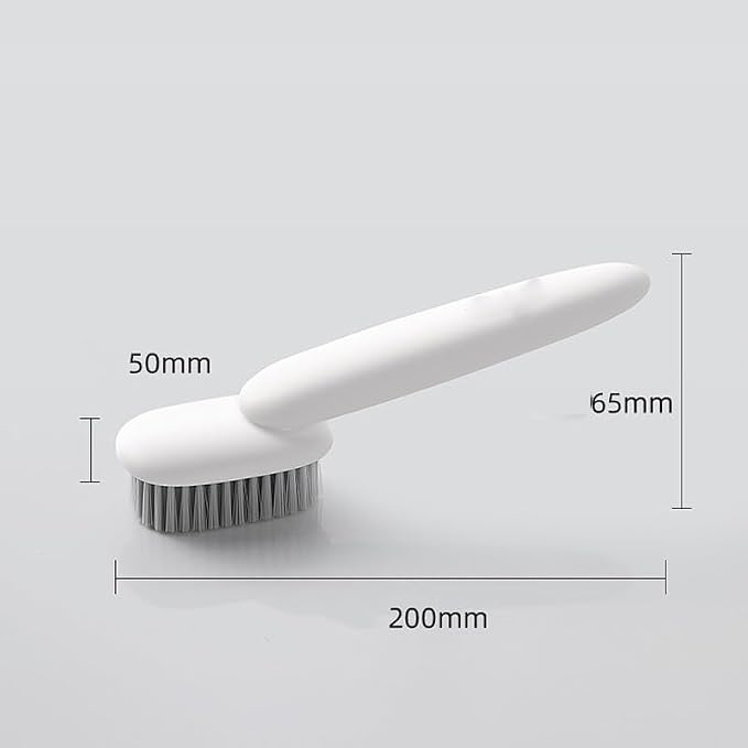 Shoe Brush Laundry Soft Household Shoes Clothes Cleaning Long Handle Board(Beige)