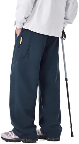 Men's Water-Repellent Ski Snow Hiking Pants Baggy Straight Leg