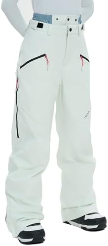 Womens Mens Ski Pants 3L Snowboard Snow Pants Insulated