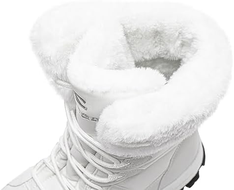 HOBIBEAR Women's Waterproof Winter Snow Boots Lightweight Warm Faux Fur Lined Mid-Calf Booties