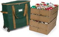 Covermates Rolling Adjustable Ornament Storage Bag, 19.25"W x 13"D x 18.5"H