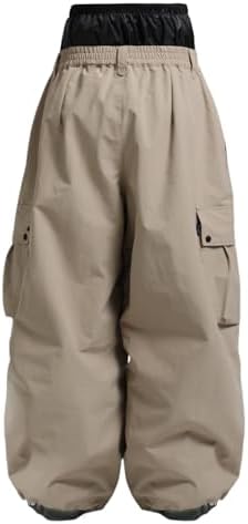 GSOU SNOW Women Men Baggy Snowboard Pants Ski Snow Pants Waterproof