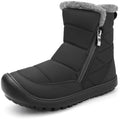 Women's Winter Snow Boots Zero-Drop Warm Insulated Ankle Zip Boots