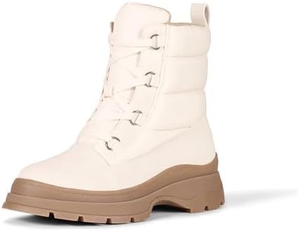 Amazon Essentials Women's Lace Up Puffer Snow Boots with Chunky Heel