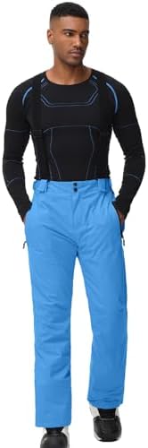 Men's Snow Ski Pants Insulated Waterproof Warm Winter Snowboard Bibs